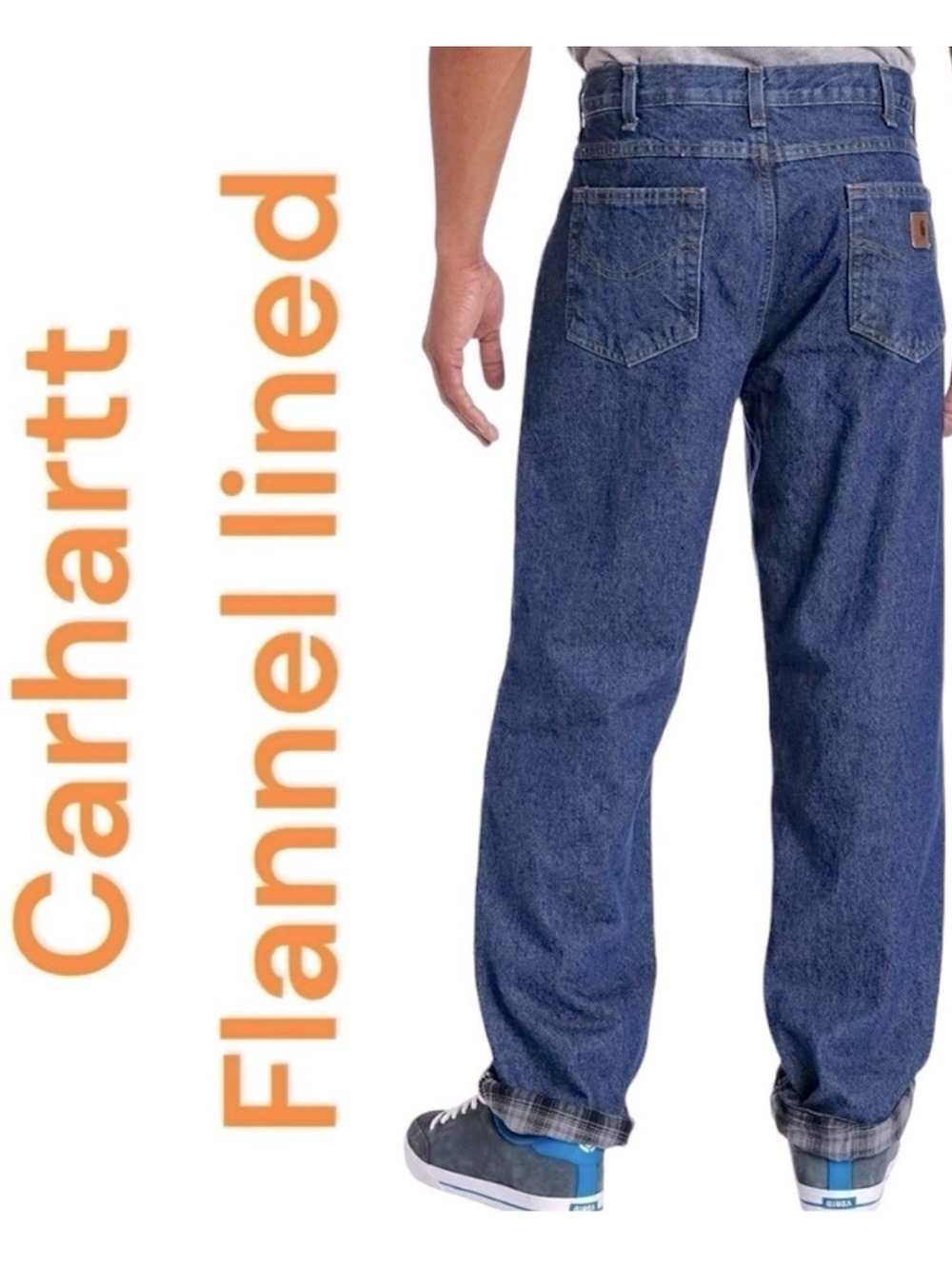 Carhartt-NWT 38x32 straight leg, relaxed fit, flannel lined jeans. New with tags